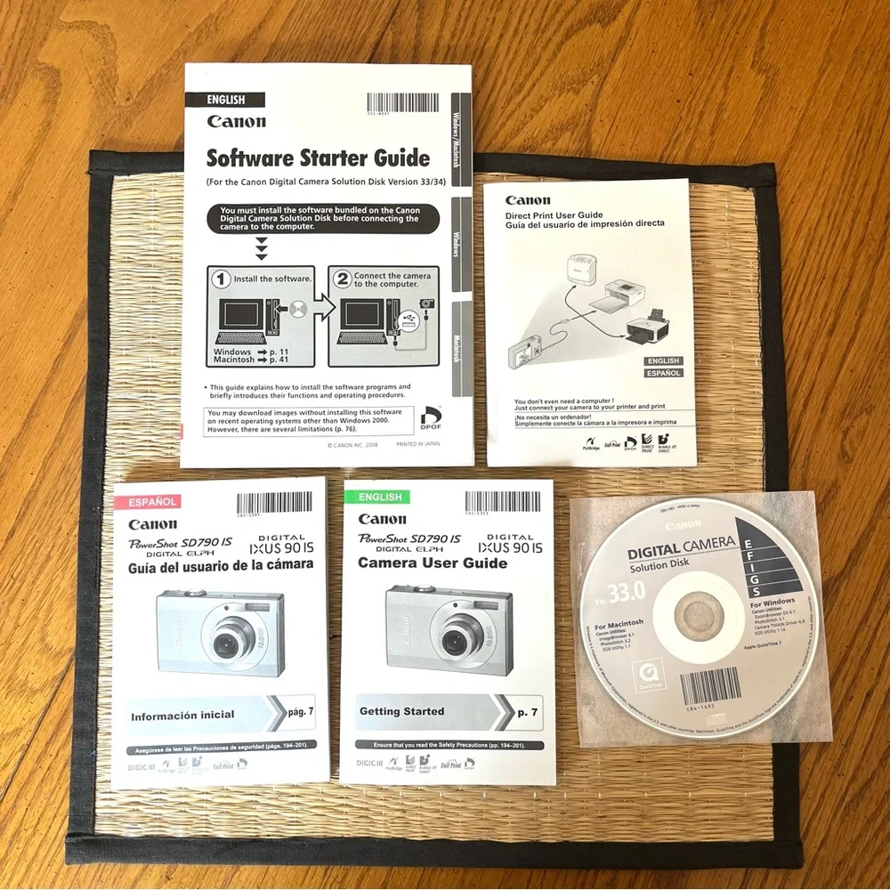 Canon PowerShot SD790 IS 10MP Digital Elph Camera Silver Bundle - Picture 13 of 14